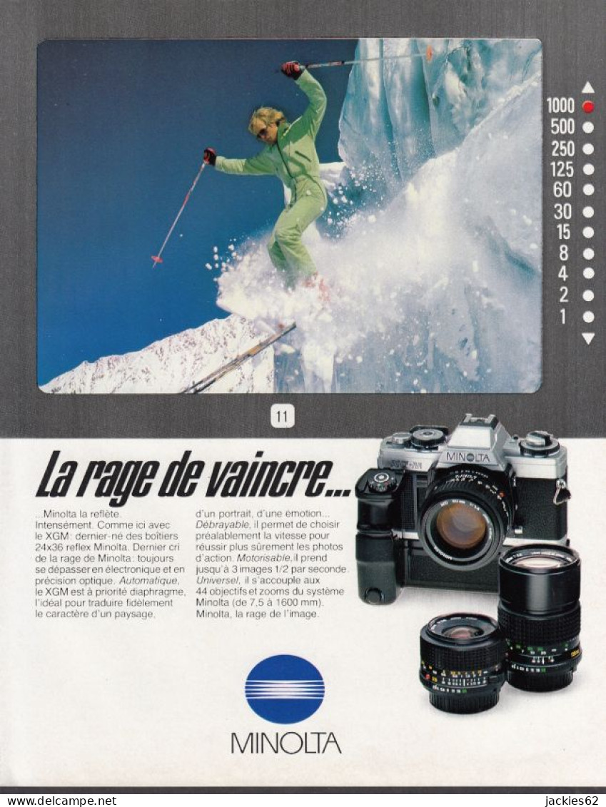 129009CL/ Appareil-photo MINOLTA XGM, Page De Magazine Format 21/27,5 Cm - Publicités