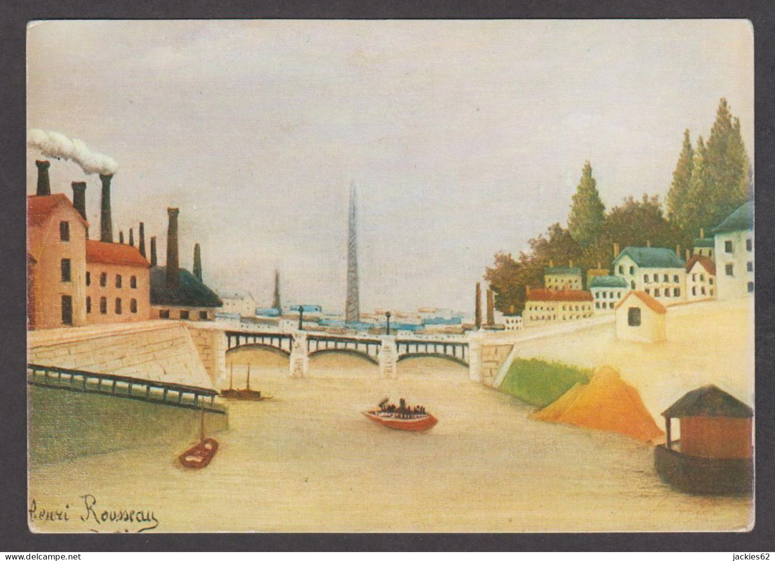 PR218/ Henri ROUSSEAU (le Douanier Rousseau), *Pont De Paris* - Peintures & Tableaux