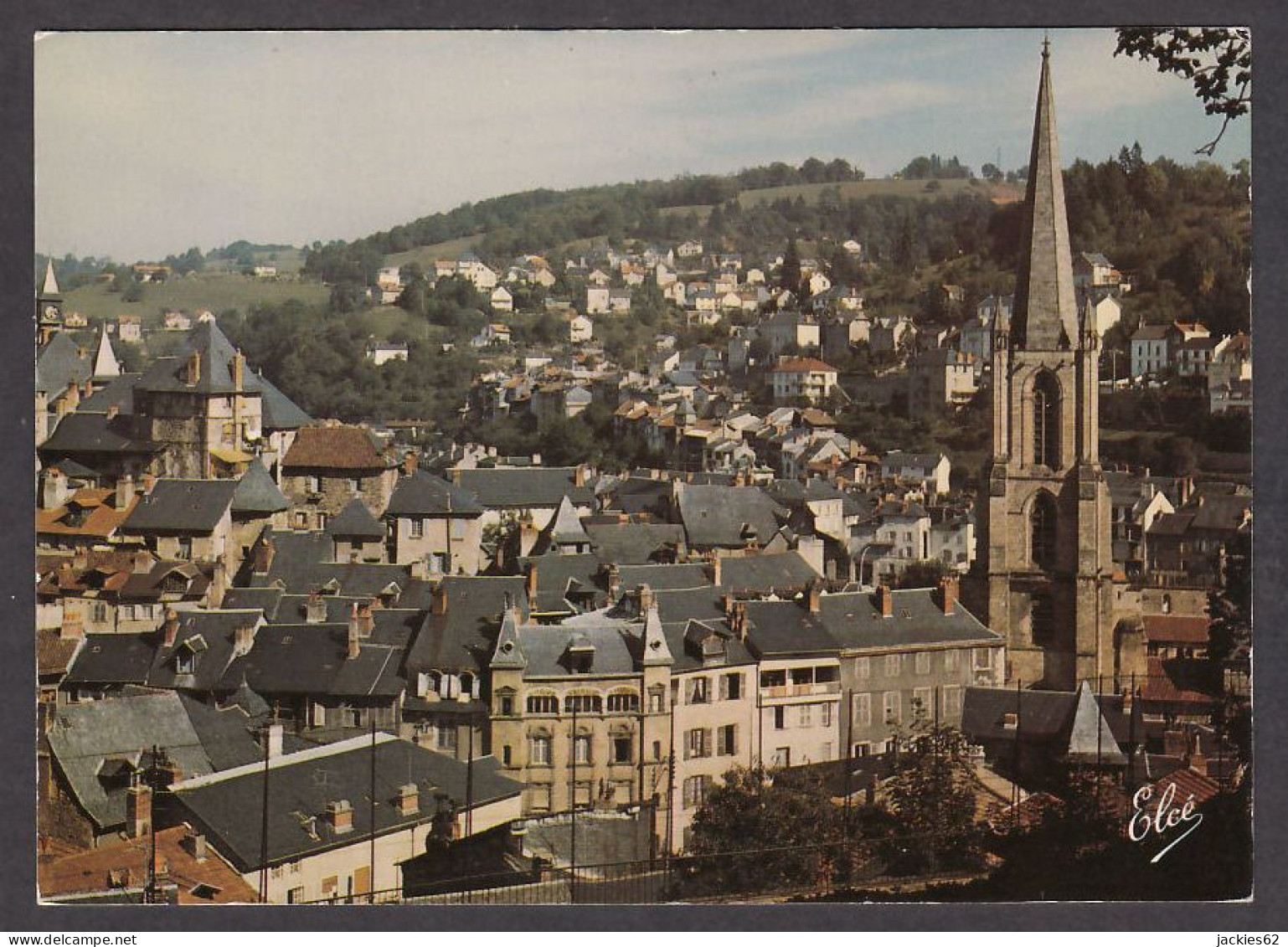 100017/ TULLE, Vue Générale Avec La Cathédrale Et La Maison De La Tour De Maïsse  - Tulle