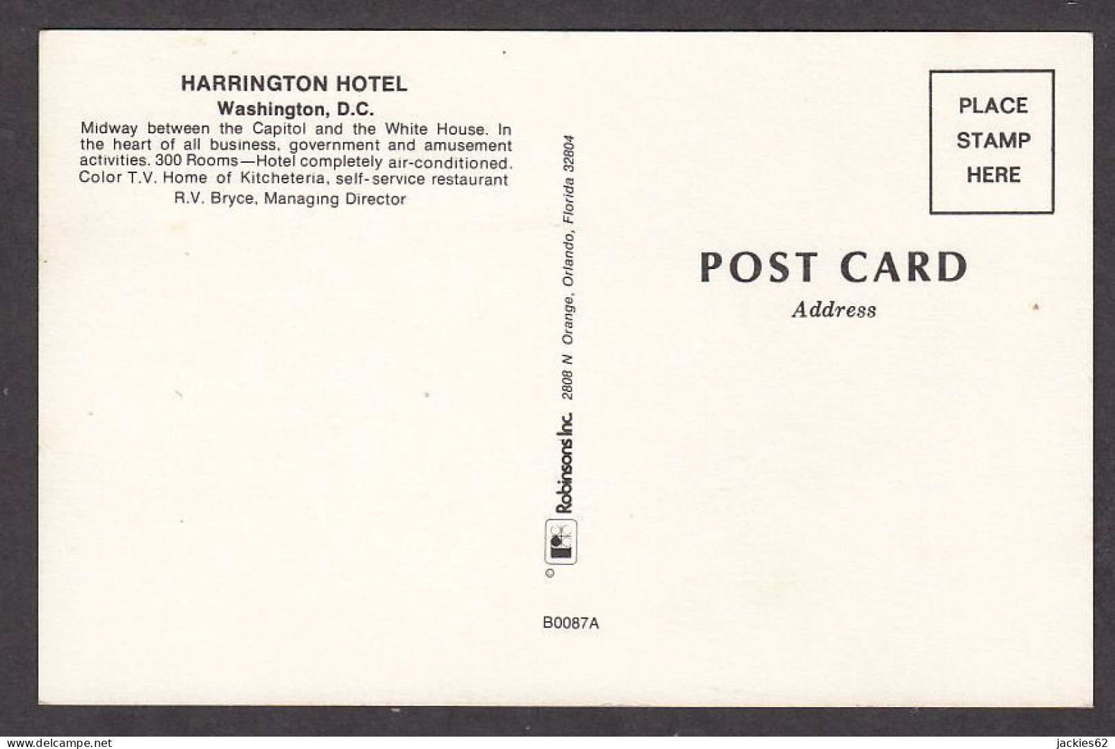 115236/ WASHINGTON D.C., Harrington Hotel - Washington DC