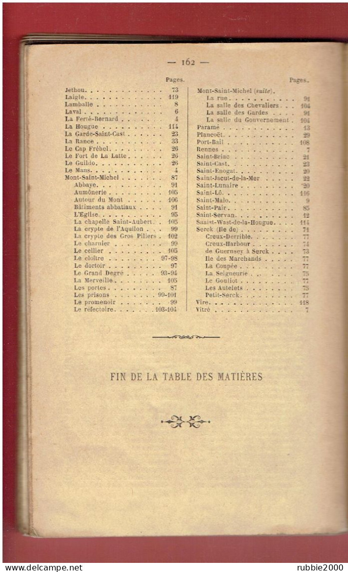 1891 GUIDES DE L OUEST NORMANDIE ET BRETAGNE CHARTRES LE MANS RENNES SAINT MALO JERSEY GUERNESEY GRANVILLE VIRE DREUX... - 1801-1900