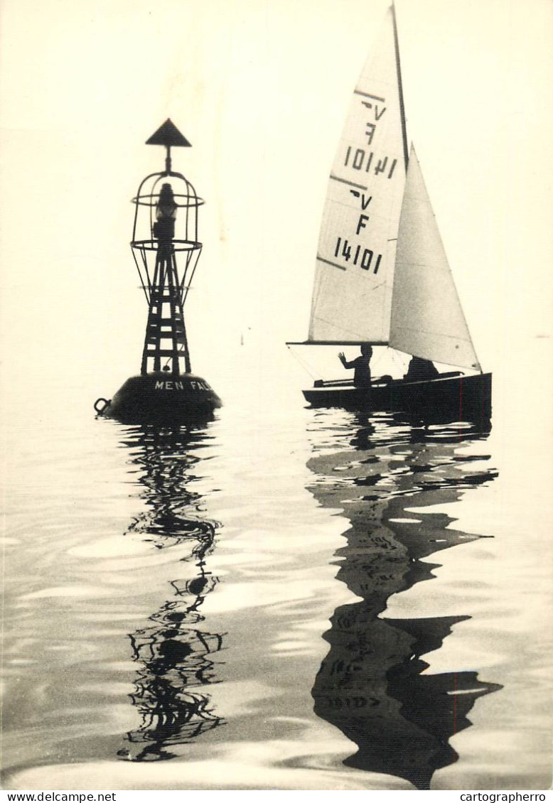 Navigation Sailing Vessels & Boats Themed Postcard La Mer Sail Boat Buoy - Segelboote