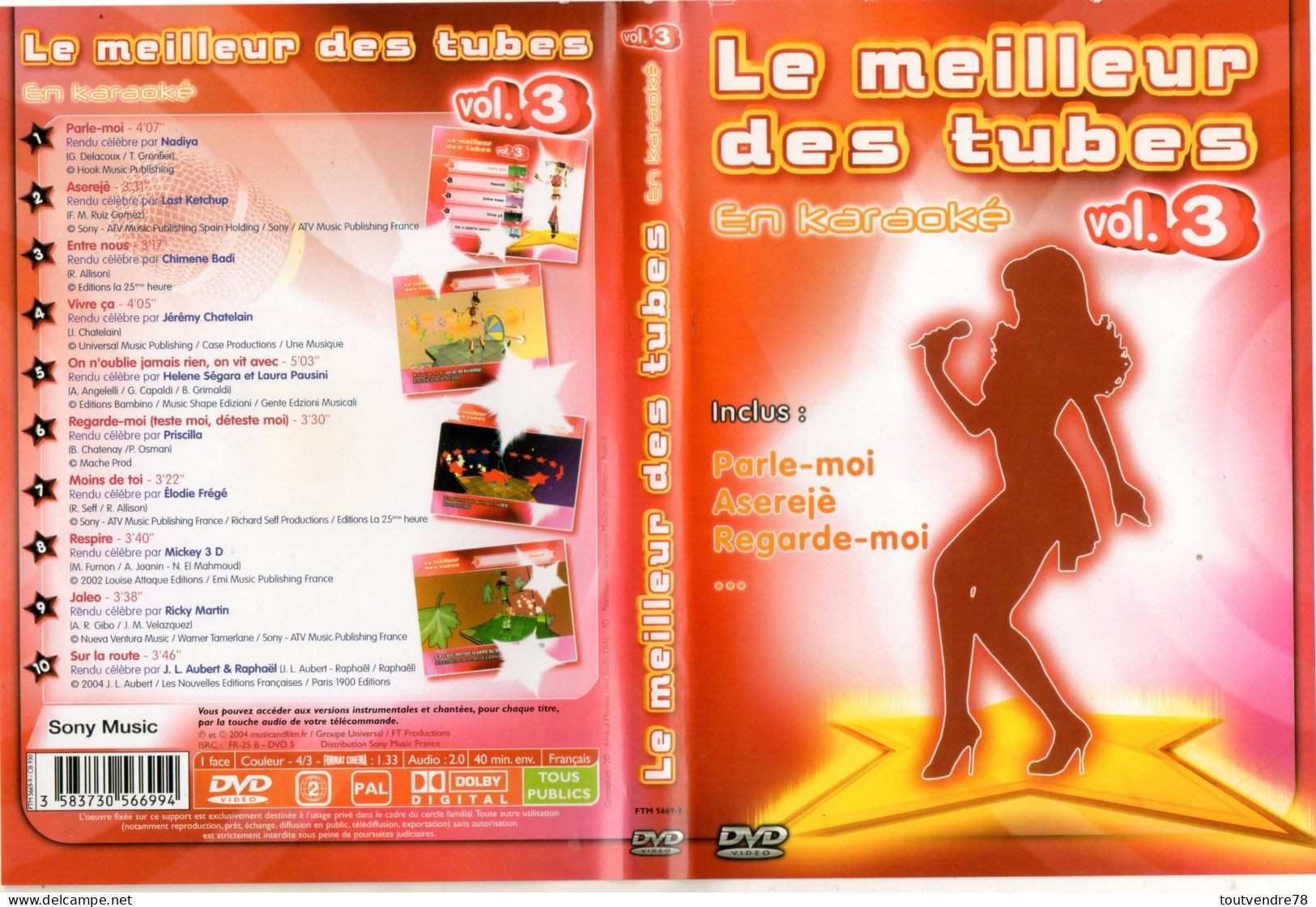 DVD015 / Musique / Le Meilleur Des Tubes En Karaoké VOL 3 - Konzerte & Musik