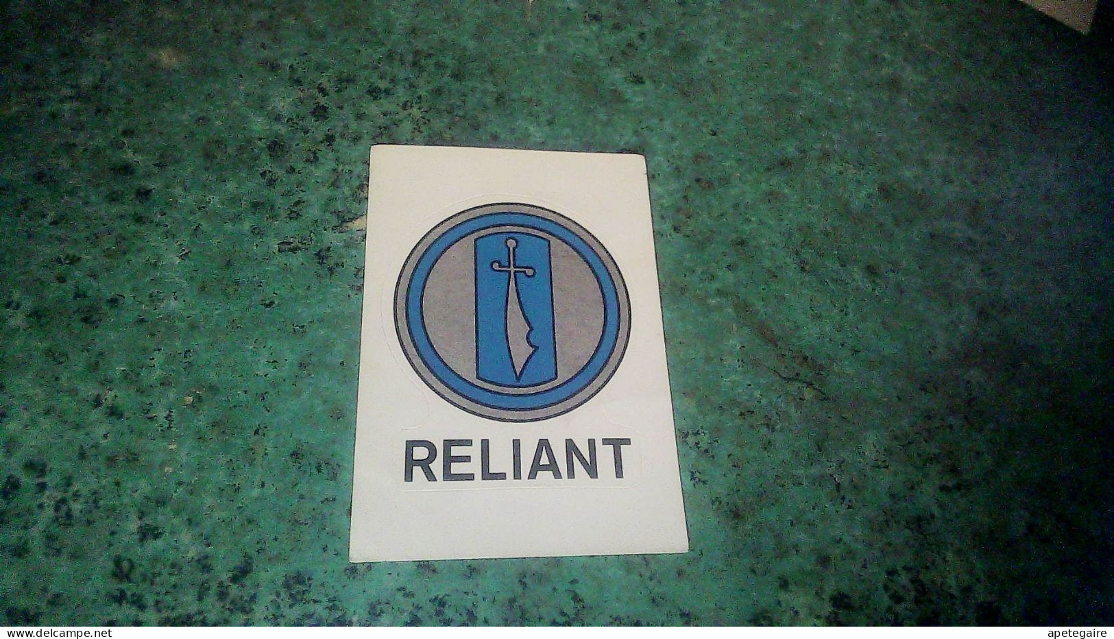 Autocollant Figurine Pannini Pour Album Super Auto N°  164 Logo Automobile  Reliant - Autocollants