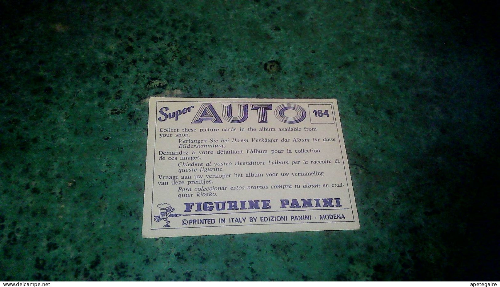 Autocollant Figurine Pannini Pour Album Super Auto N°  164 Logo Automobile  Reliant - Autocollants