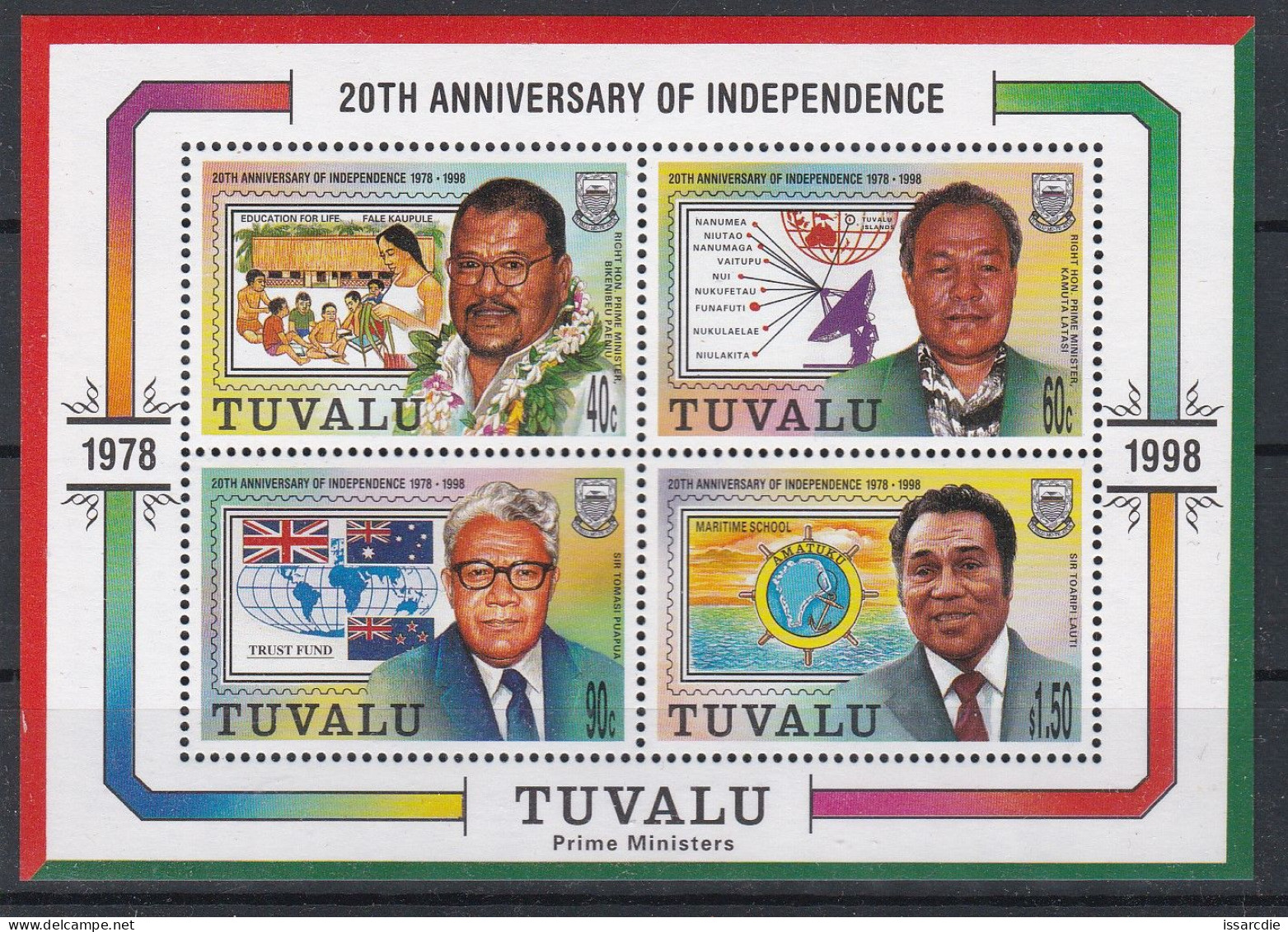 Tuvalu 20 Anniversaire De L'indépendance - Tuvalu