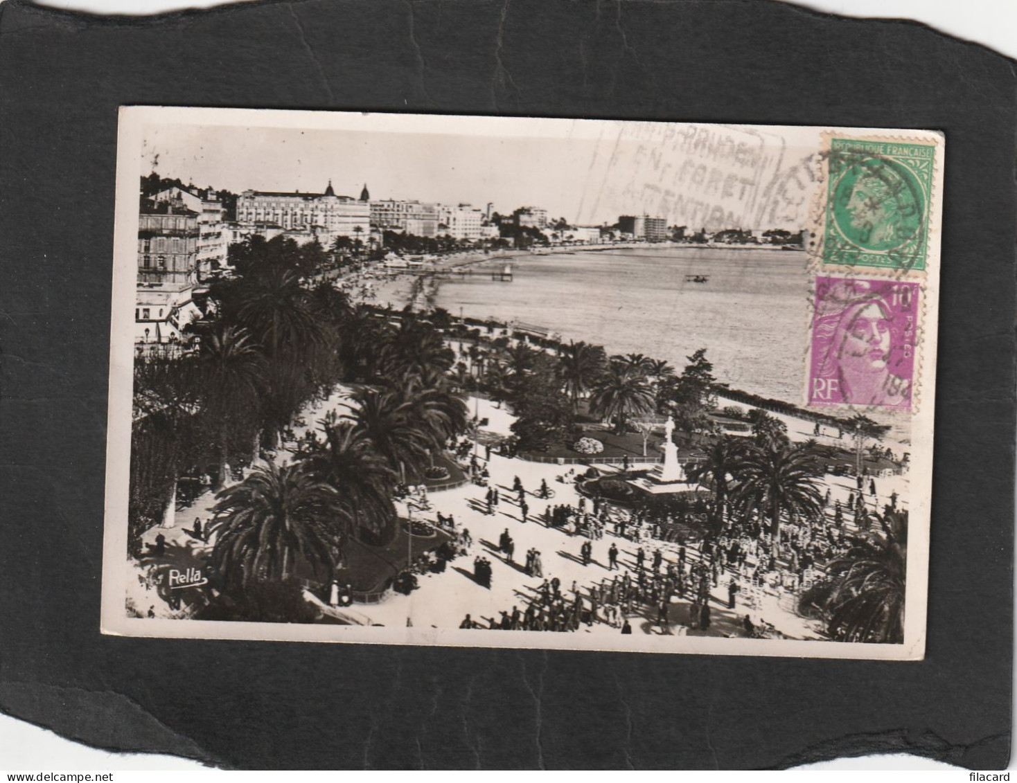 128754           Francia,     Cannes,   Les  Jardins  De La  Croisette,   VG   1948 - Cannes