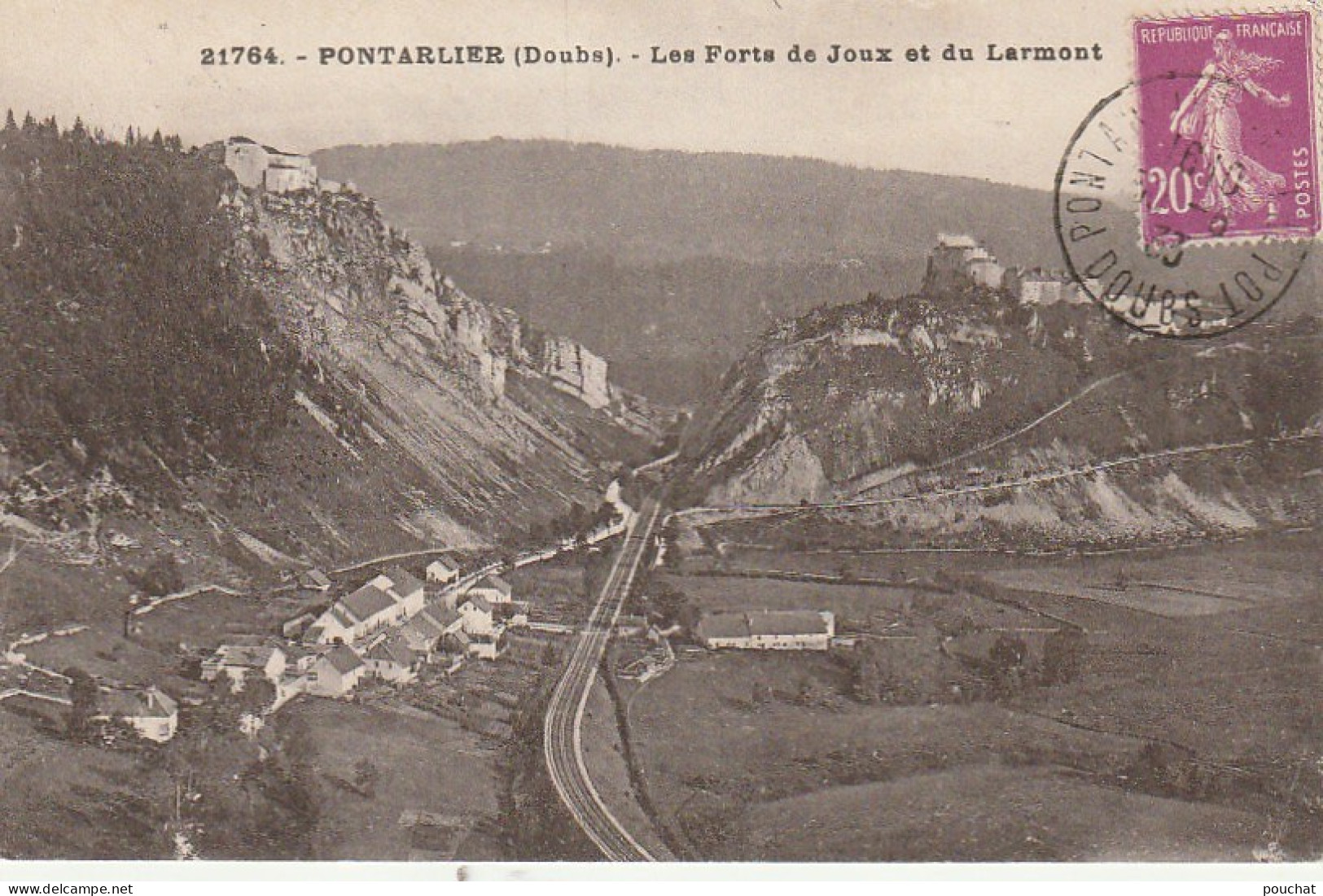 XU 23-(25) PONTARLIER - LES FORTS DE JOUX ET DU LARMONT - 2 SCANS - Pontarlier