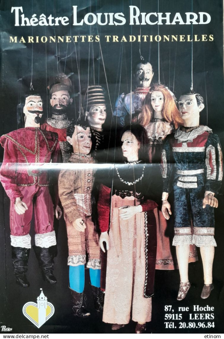 Affiche LEERS Theatre Marionnettes Louis Richard - Plakate