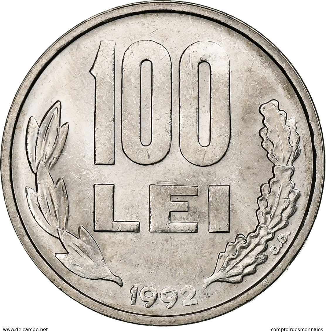 Roumanie, 100 Lei, 1992, Nickel Plaqué Acier, SUP, KM:111 - Rumania