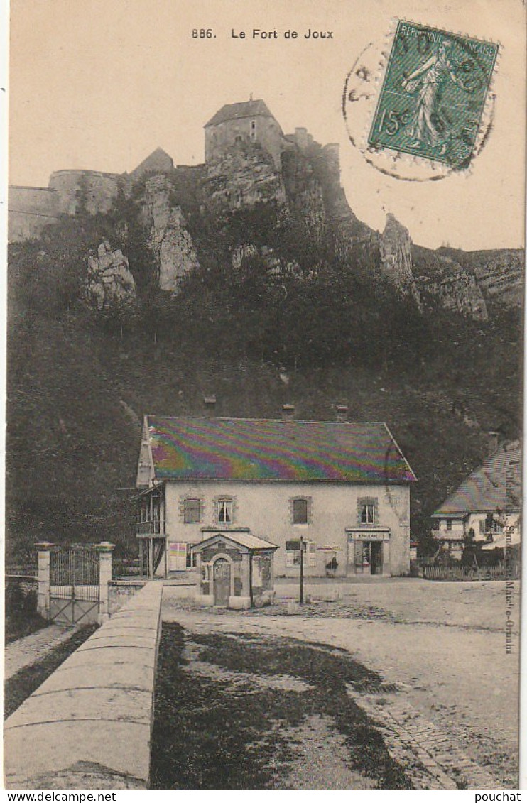 XU 23-(25) LE FORT DE JOUX - VUE SUR LA CLUSE , COMMERCE : EPICERIE  - 2 SCANS - Altri & Non Classificati