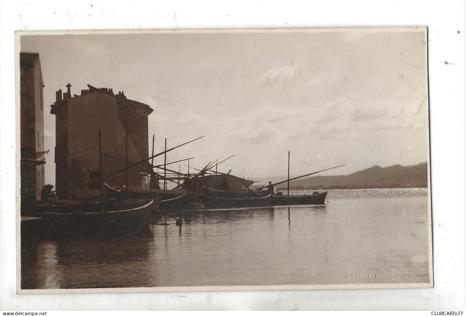 Martigues (64) : Le Port De Le Brescon En 1930 PF CP PHOTO RARE. - Martigues