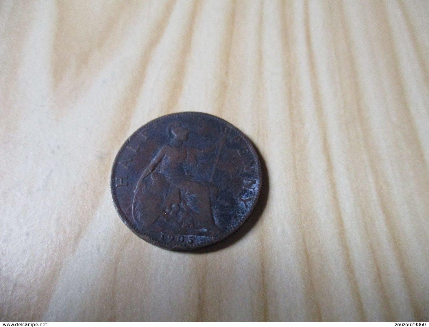 Grande-Bretagne - Half Penny Edouard VII 1905.N°640. - C. 1/2 Penny