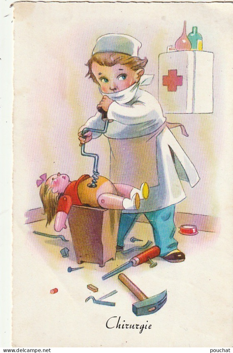 YO 1- ENFANT CHIRURGIEN - OPERATION SUR POUPEE AVEC VILEBREQUIN - OUTILS - 2 SCANS - Escenas & Paisajes