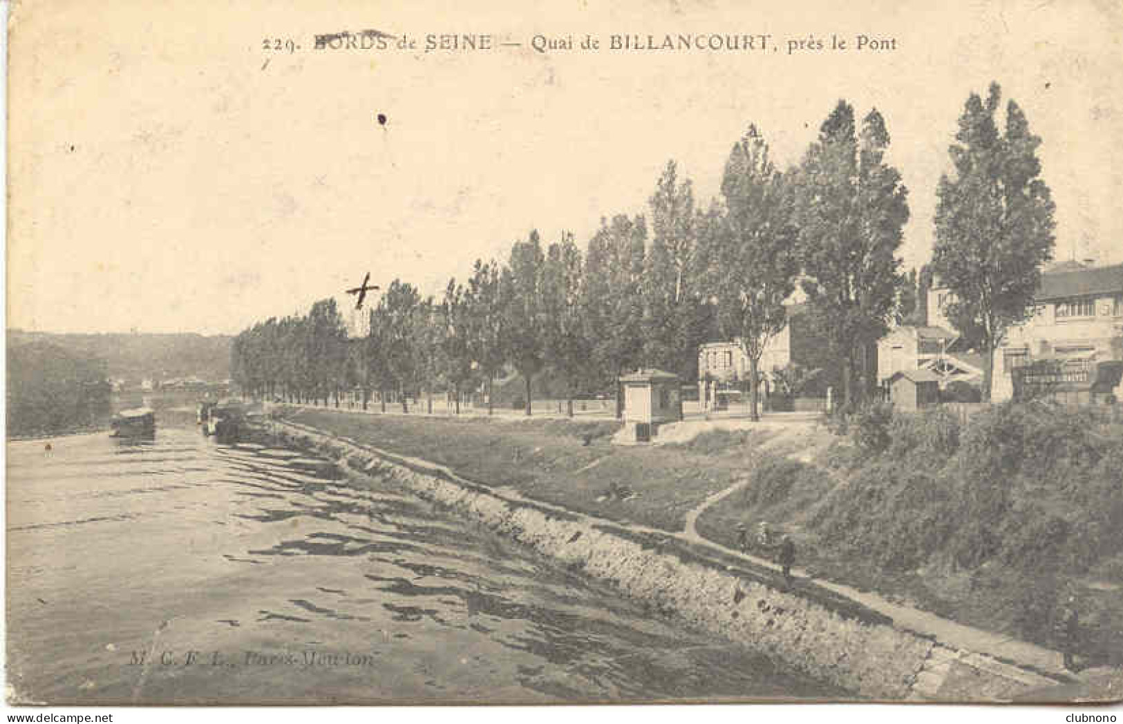 CPA - QUAI DE BILLANCOURT, PRES LE PONT - BORDS DE SEINE - Boulogne Billancourt