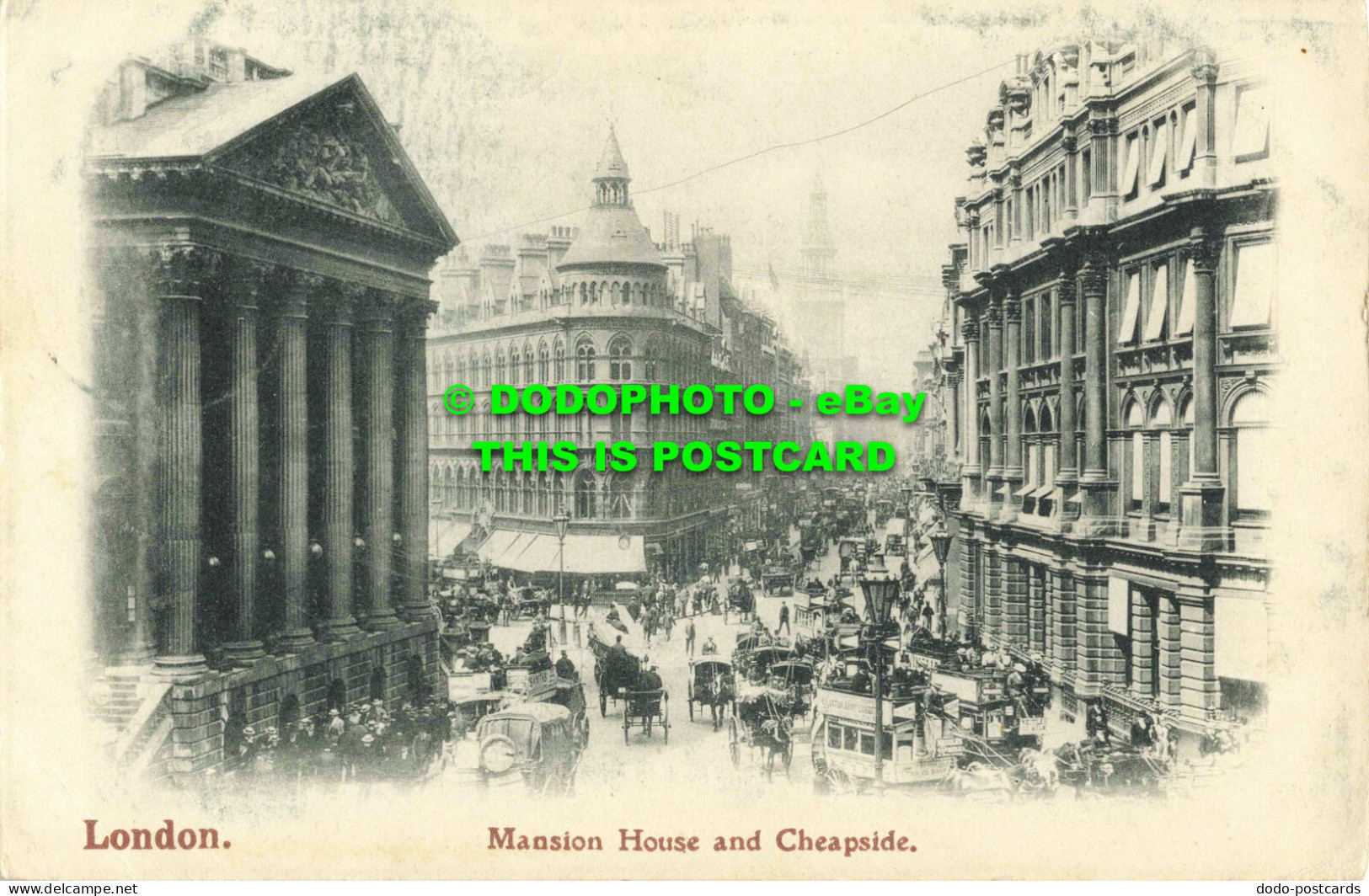 R562356 London. Mansion House And Cheapside. The London Stereoscopic Company Ser - Sonstige & Ohne Zuordnung