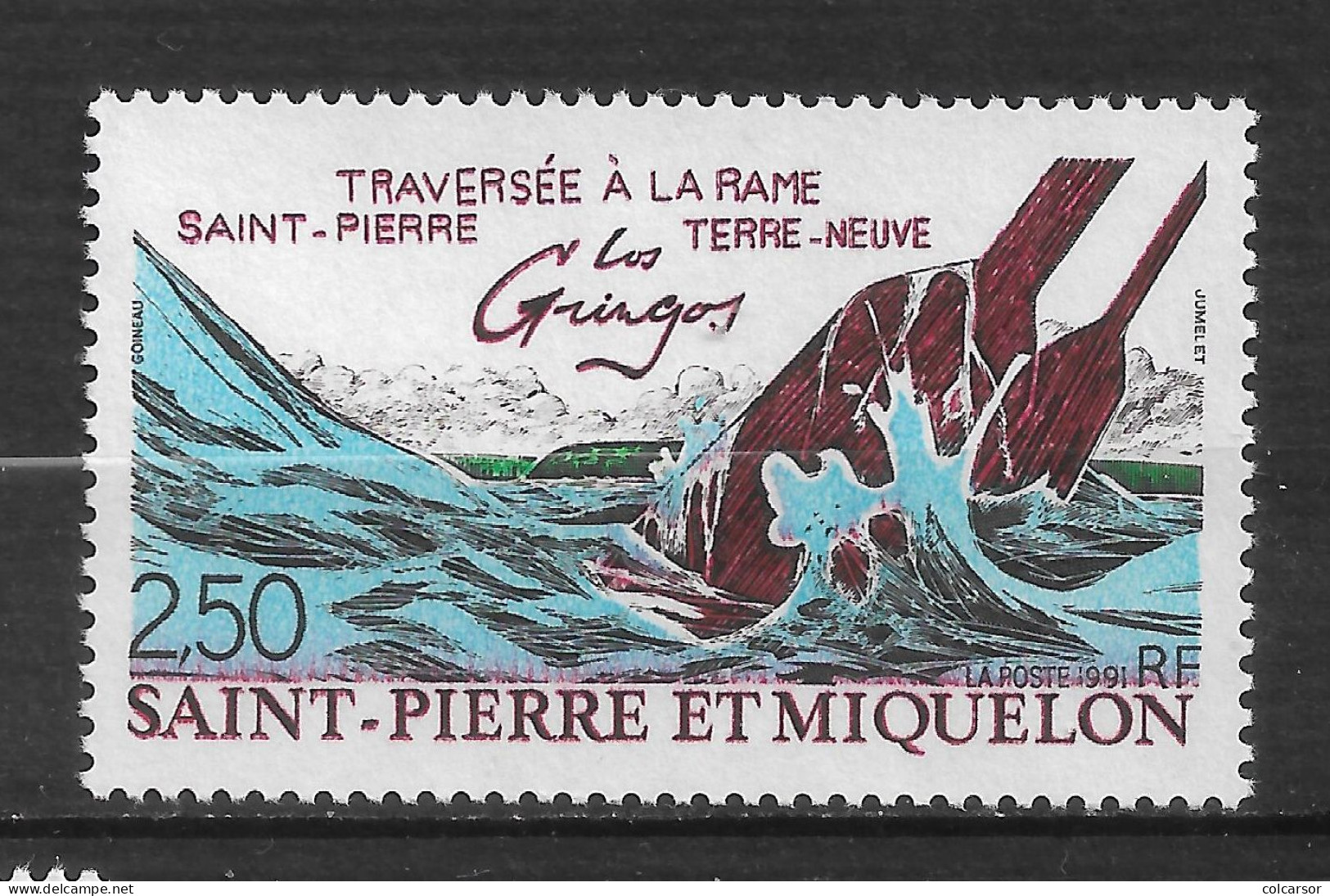 SAINT PIERRE ET MIQUELON N°   546 " TRAVERSÉE À LA RAME " - Nuovi