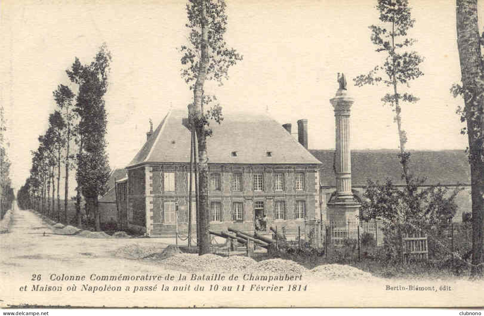 CPA - CHAMPAUBERT - COLONNE COMMEMORATIVE DE LA BATAILLE - Autres & Non Classés