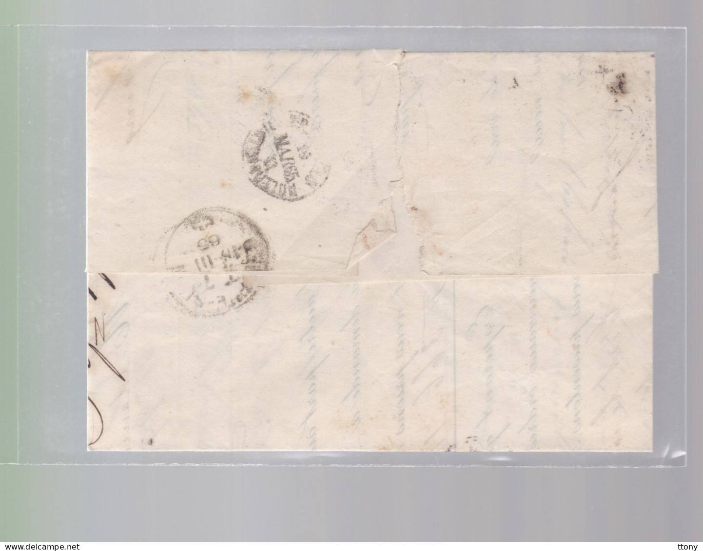 Un Timbre N° 31  10 C  Franco  Suisse  Sur Lettre   Facture  Genève  1865   Destination Fribourg - Covers & Documents