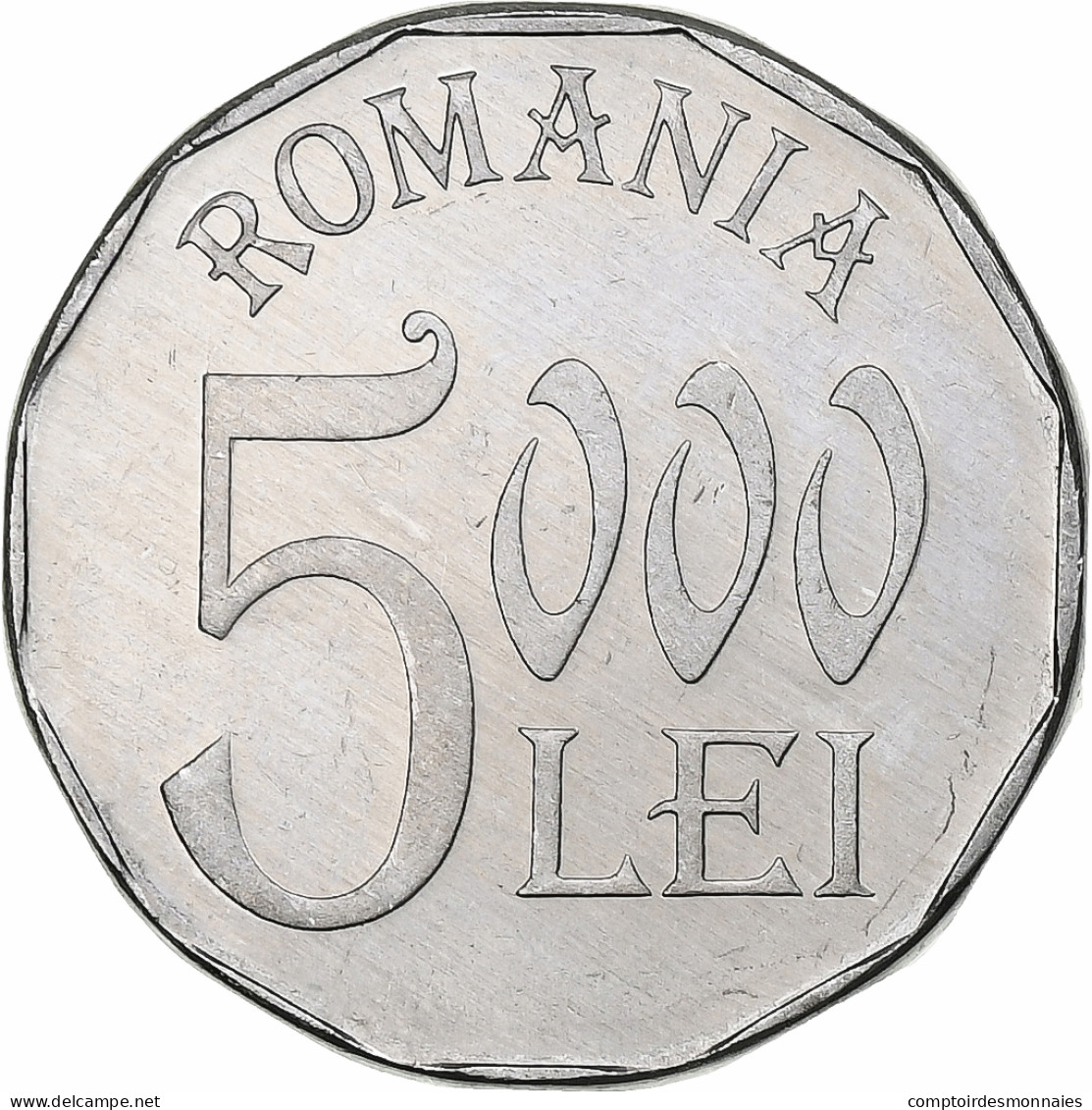 Roumanie, 5000 Lei, 2002, Bucharest, Aluminium, SUP, KM:158 - Rumänien