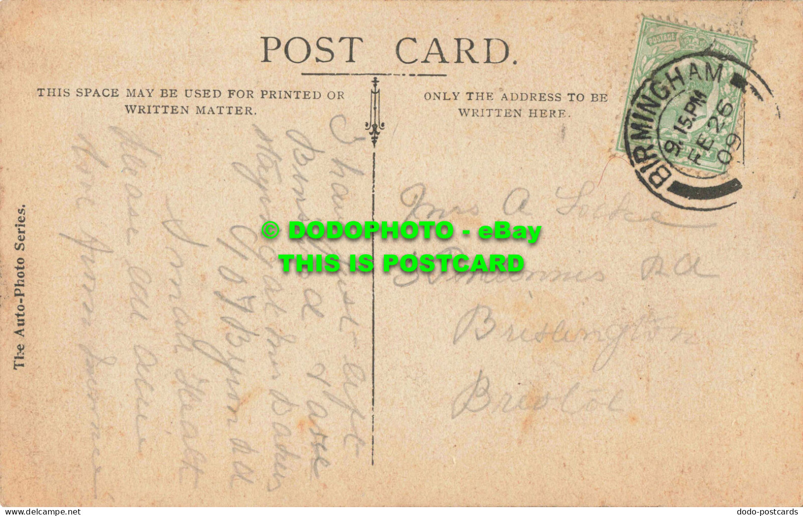 R562368 London. General Post Office. The Auto Photo Series. 1909 - Other & Unclassified