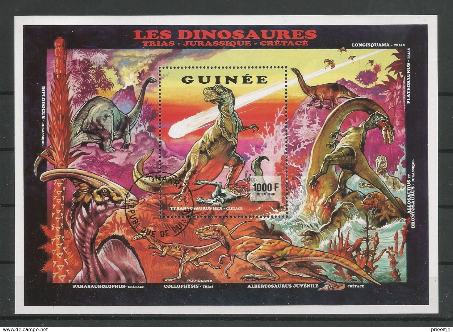 Guinée Rep. 1993 Prehistoric Fauna S/S Y.T. BF 107  (0) - República De Guinea (1958-...)
