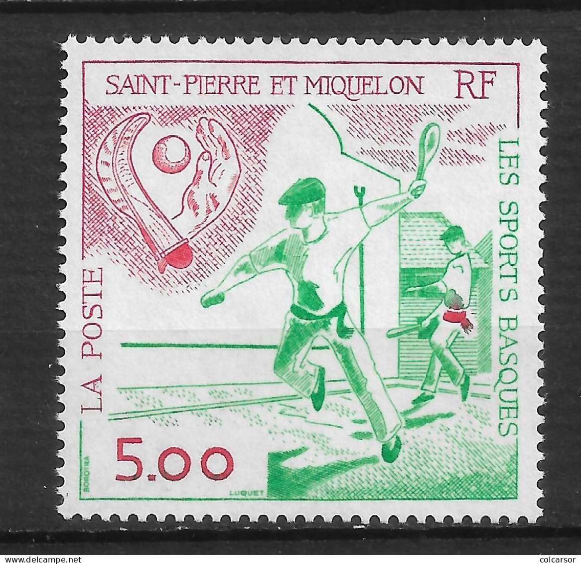 SAINT PIERRE ET MIQUELON N°   547 " SPORTS BASQUES " - Nuovi