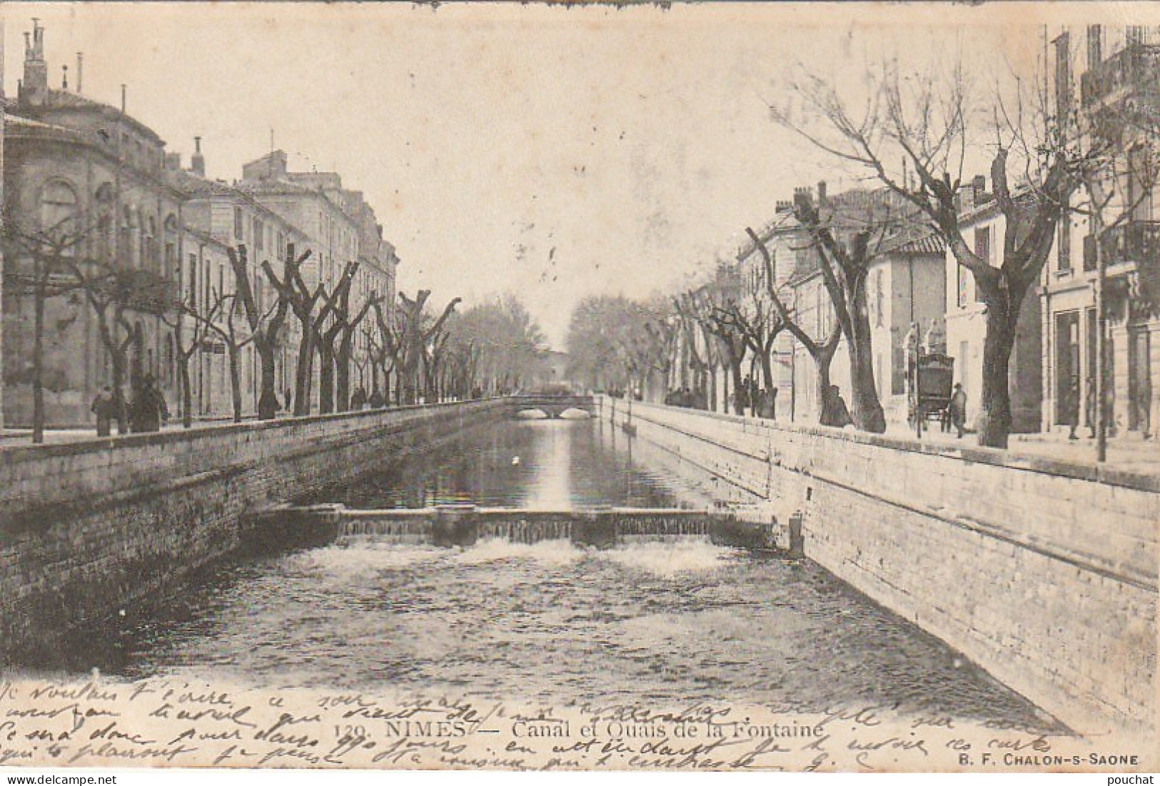 YO 6-(30) NIMES - CANAL ET QUAIS DE LA FONTAINE  - 2 SCANS - Nîmes