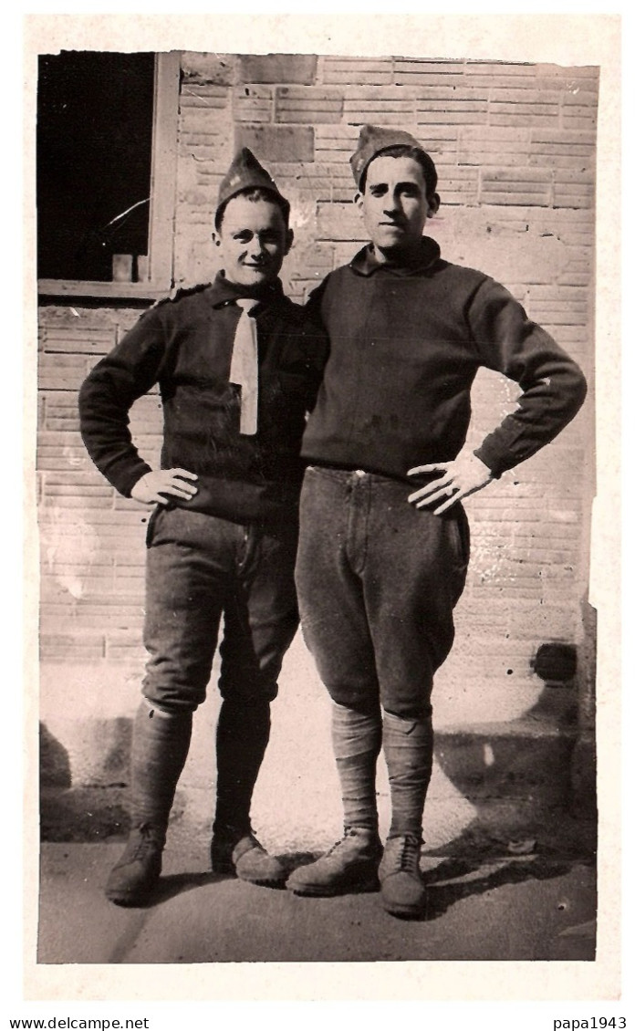 Photo De Deux MILITAIRES  En Permission  1941 - Guerre, Militaire