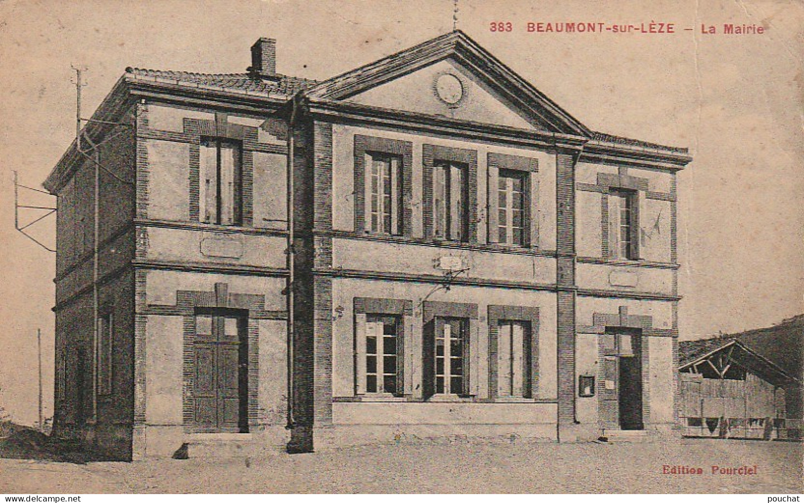 YO 7-(31) BEAUMONT SUR LEZE - LA MAIRIE - EDIT . POURCIEL - 2 SCANS - Altri & Non Classificati