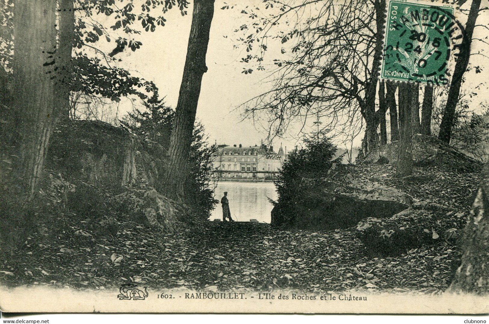 CPA -  RAMBOUILLET - L'ILE DES ROCHES ET LE CHATEAU - Rambouillet (Château)