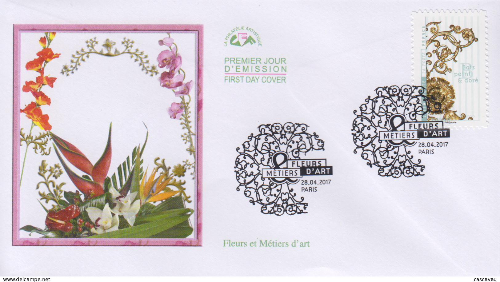 Enveloppe  FDC  1er  Jour    FRANCE    Fleurs  Et  Métiers  D' Art    2017 - 2010-2019