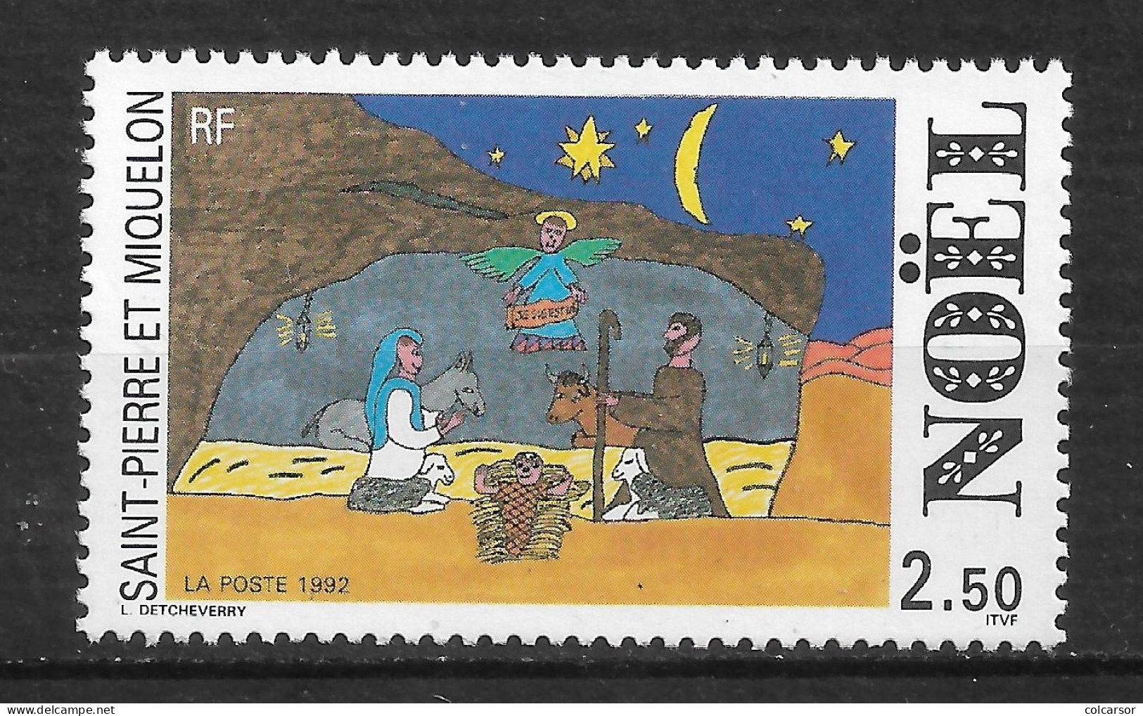 SAINT PIERRE ET MIQUELON N°   571  " NOËL " - Unused Stamps