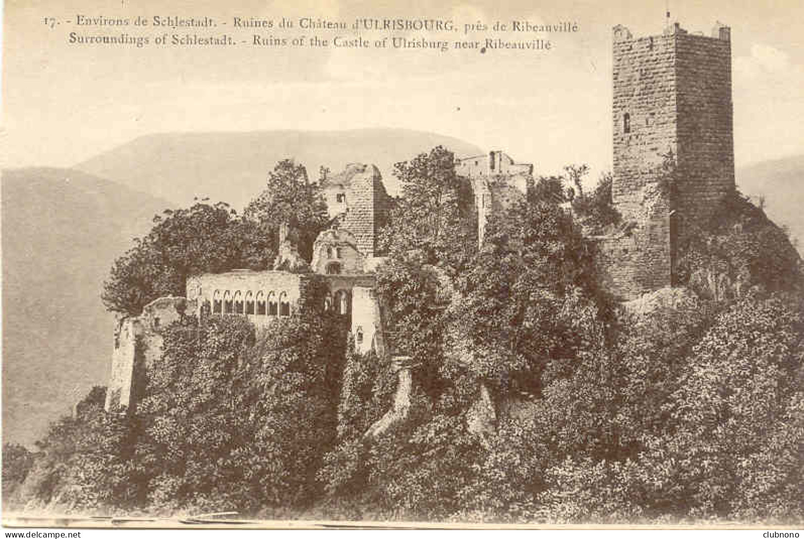 CPA - RIBEAUVILLE - RUINES DU CHATEAU D'ULRICHBOURG - Ribeauvillé