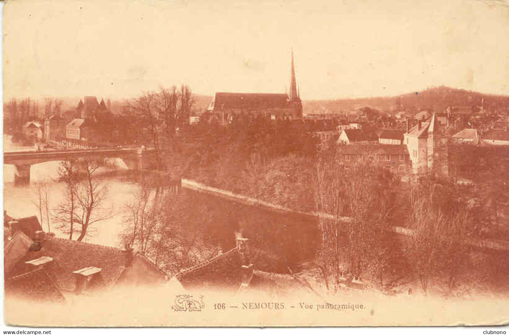 CPA - NEMOURS - VUE PANORAMIQUE - Nemours