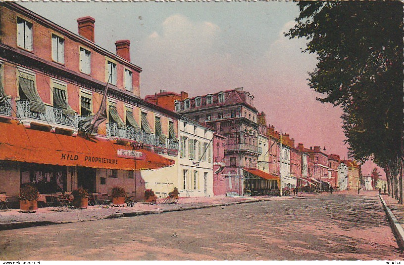 YO 14-(33) PAUILLAC MEDOC - QUAI DE LA VERRERIE -  HOTEL HILD PROPRIETAIRE - CARTE COLORISEE  - 2 SCANS - Pauillac