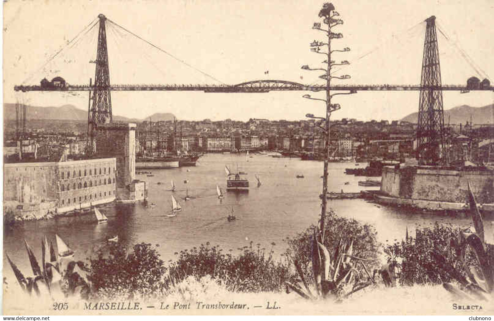 CPA - MARSEILLE - LE PONT TRANSBORDEUR - Alter Hafen (Vieux Port), Saint-Victor, Le Panier