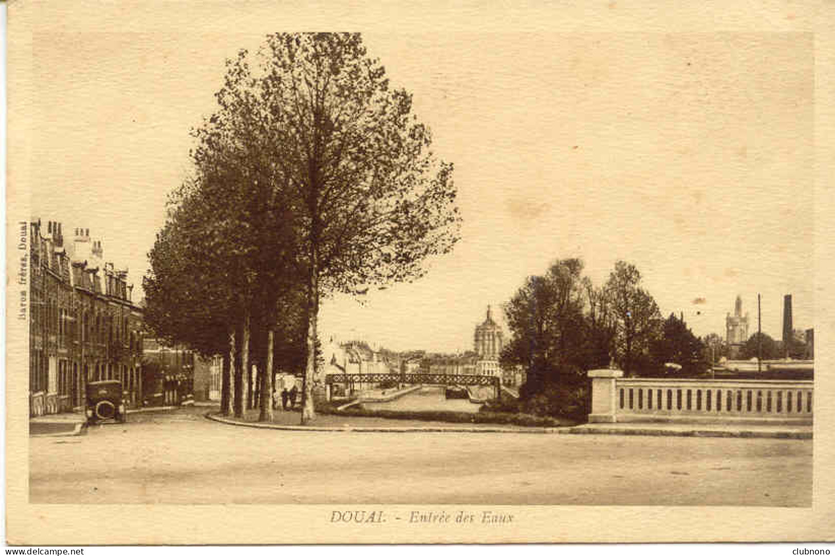 CPA - DOUAI - ENTREE DES EAUX (CLICHE PEU COMMUN) - Douai