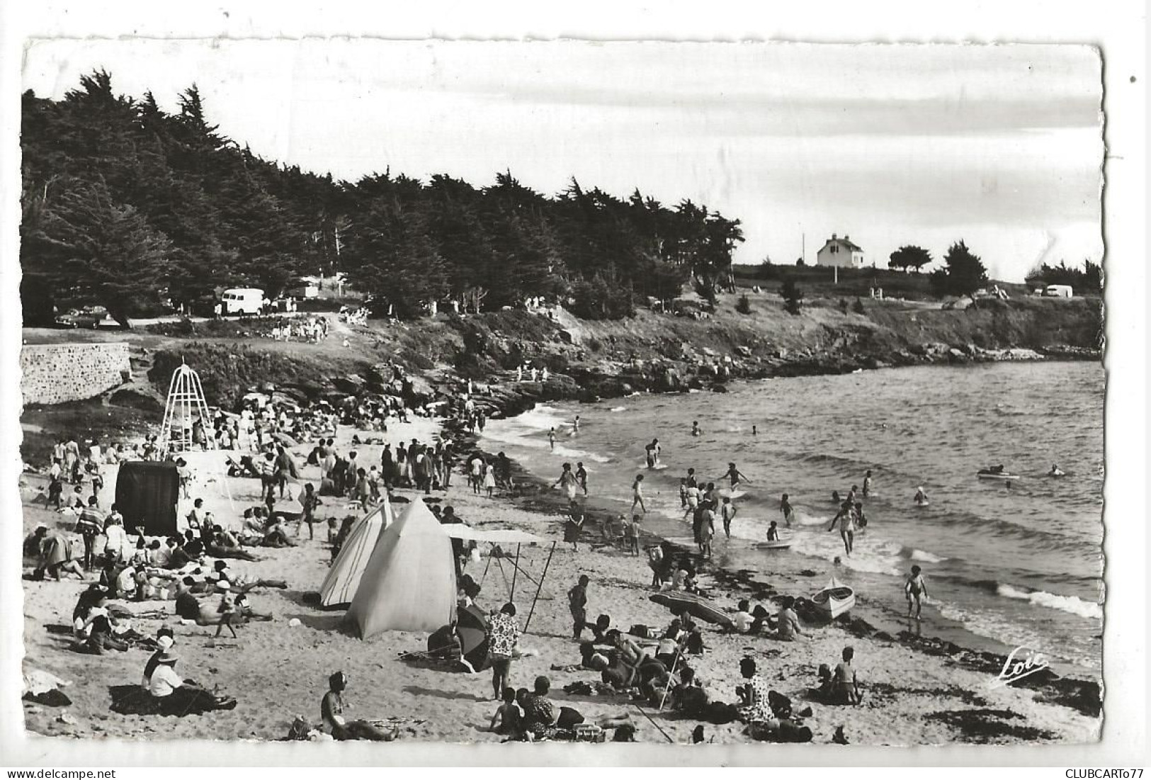 Arzon (56) : Vue Générale Du Quartier De La Plage De Port Blanc à Port Navalo En 1962 (animé) PF. - Arzon