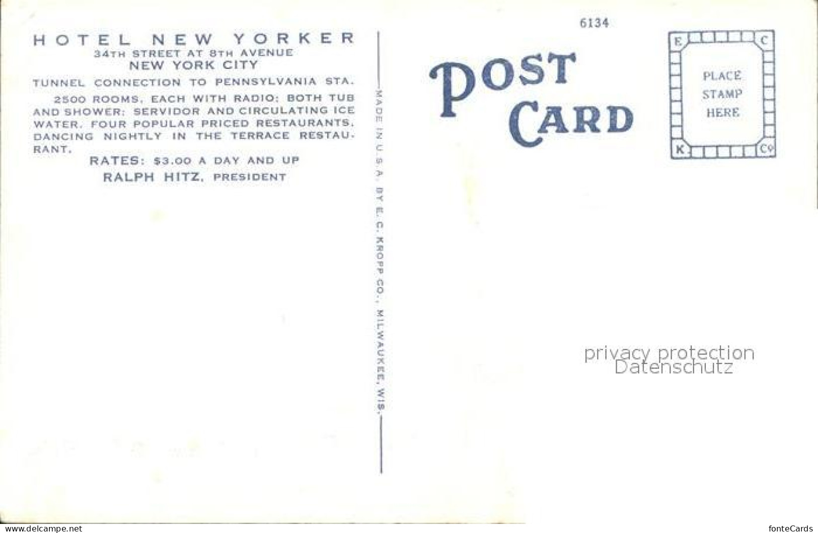 12028669 New_York_City Hotel New Yorker - Autres & Non Classés
