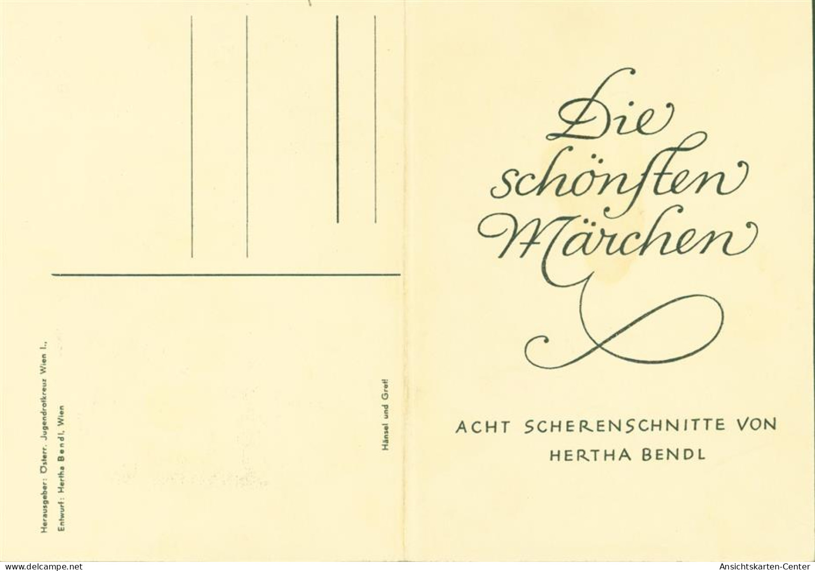 13816806 - Sign. Hertha Bendl Haensel Und Gretel Maerchen Werbe AK - Other & Unclassified