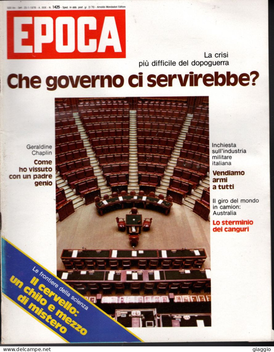 °°° RIVISTA EPOCA N° 1425 DEL 25 GENNAIO 1978 °°° - Otros & Sin Clasificación