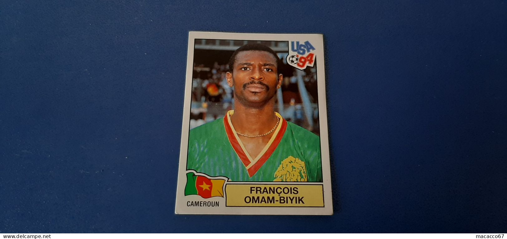 Figurina Panini WM USA 94 - 146 Omam-Biyik Camerun - Edición Italiana