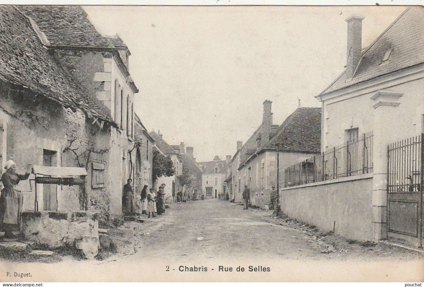 YO 17-(36) CHABRIS - RUE DE SELLES  - ANIMATION - VILLAGEOIS - 2 SCANS - Other & Unclassified