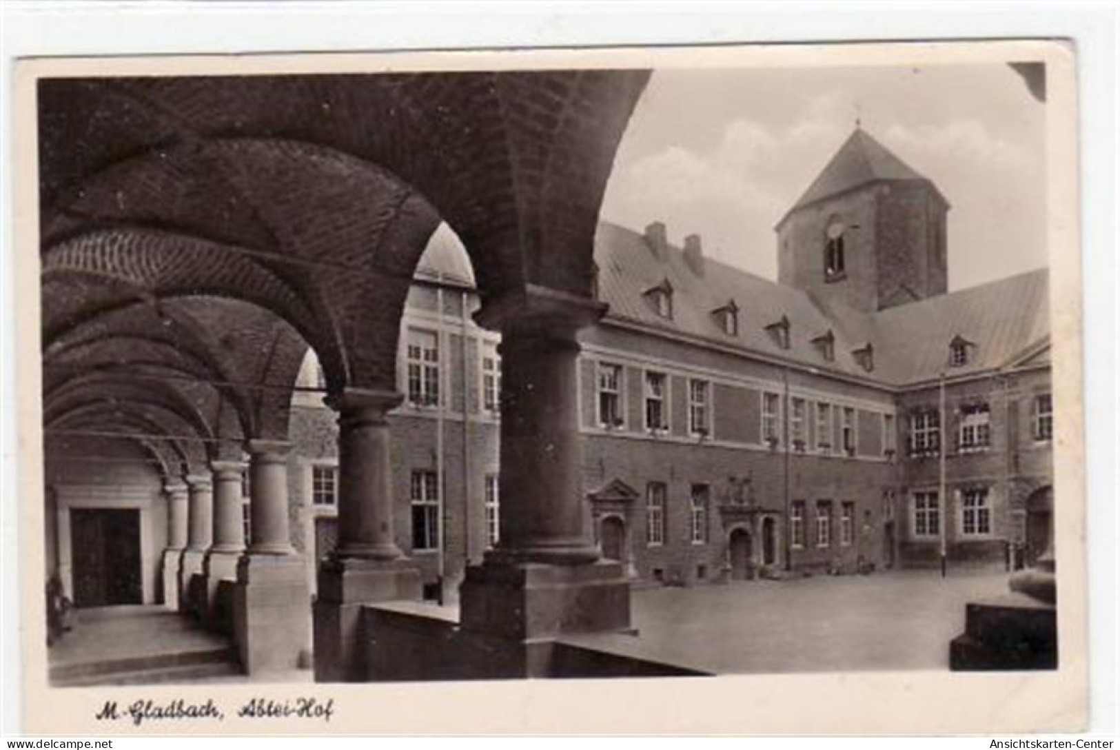 39059706 - Moenchengladbach Mit Abtei-Hof Gelaufen, Mit Marke Und Stempel Von 1952. Gute Erhaltung. - Mönchengladbach