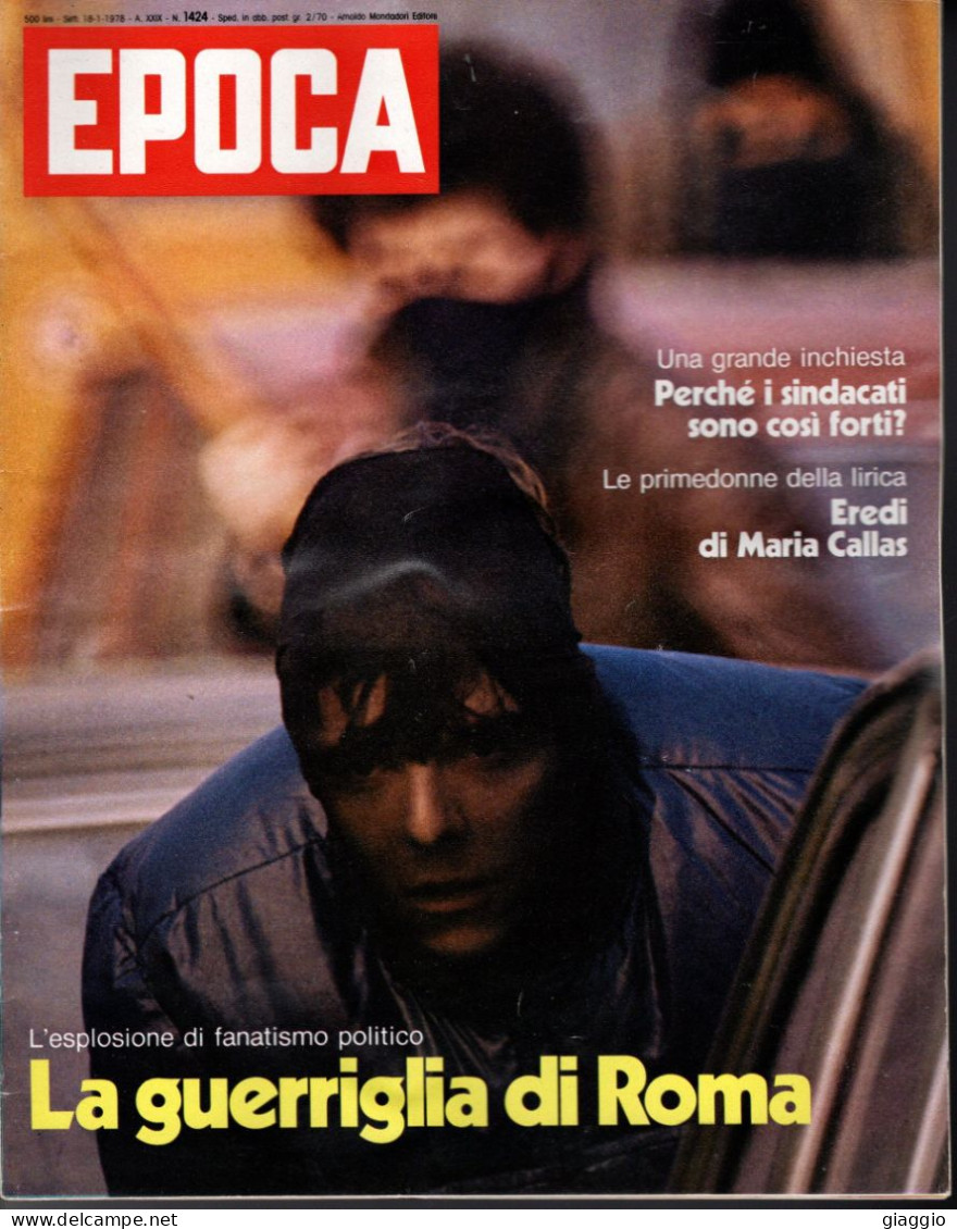 °°° RIVISTA EPOCA N° 1424 DEL 18 GENNAIO 1978 °°° - Other & Unclassified