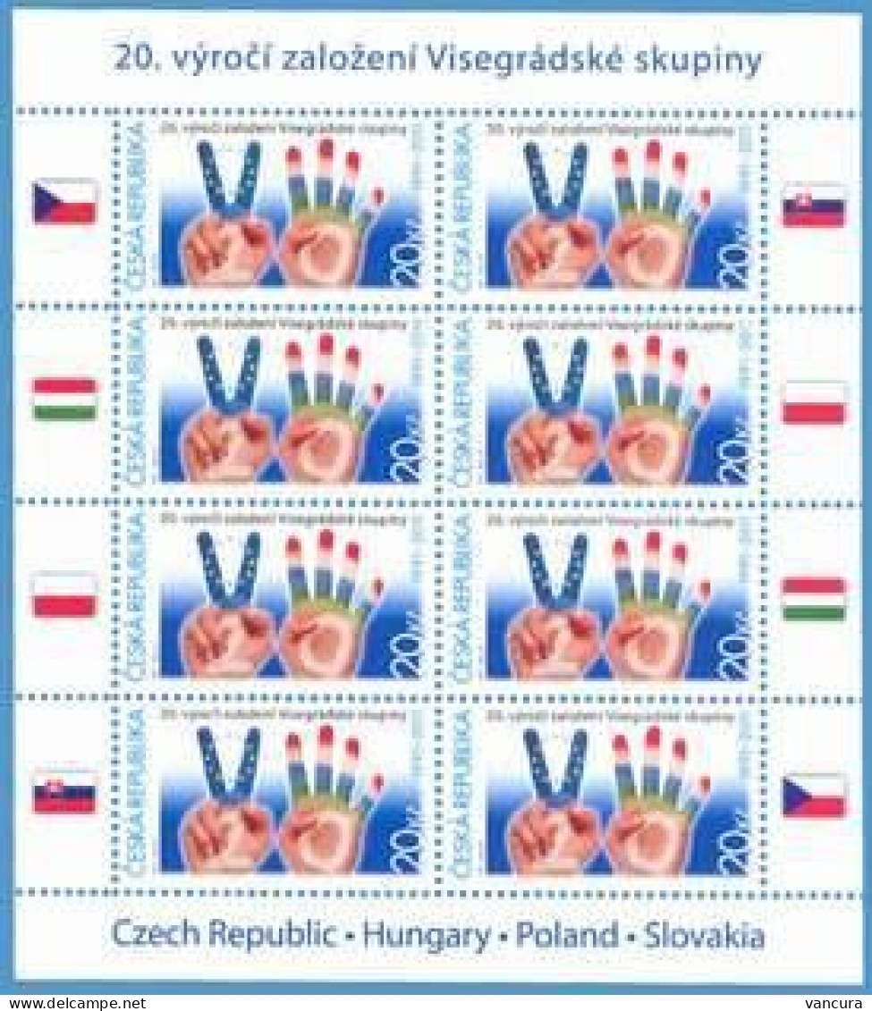 ** A 673 Czech Republic 20th Anniversary Of The Visegrad Group 2011 - Unused Stamps