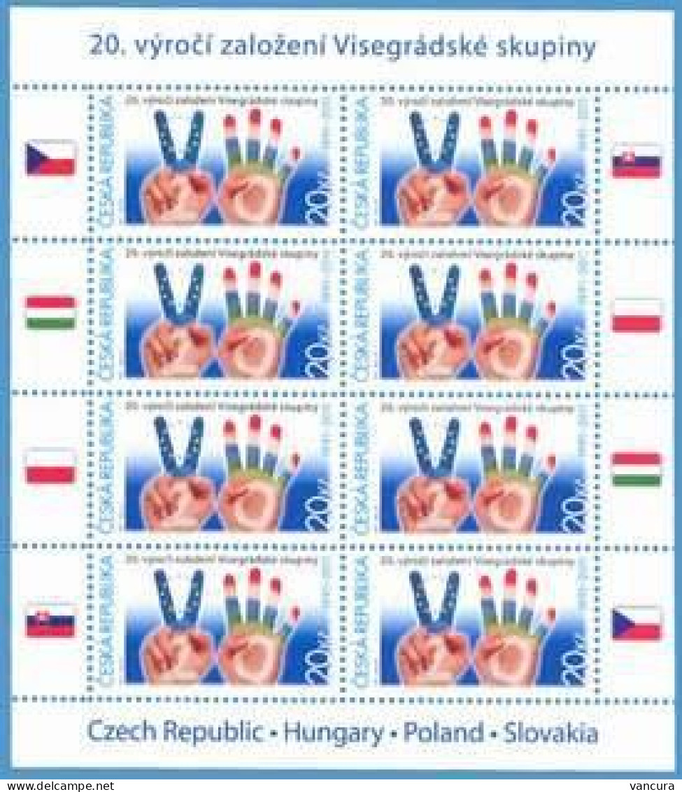 ** A 673 Czech Republic 20th Anniversary Of The Visegrad Group 2011 - Ungebraucht