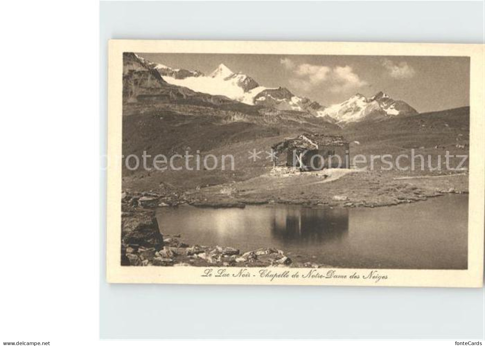 12026580 Lac Noir Schwarzsee FR Chapelle De Notre Dame Des Neiges Montagnes Frib - Other & Unclassified