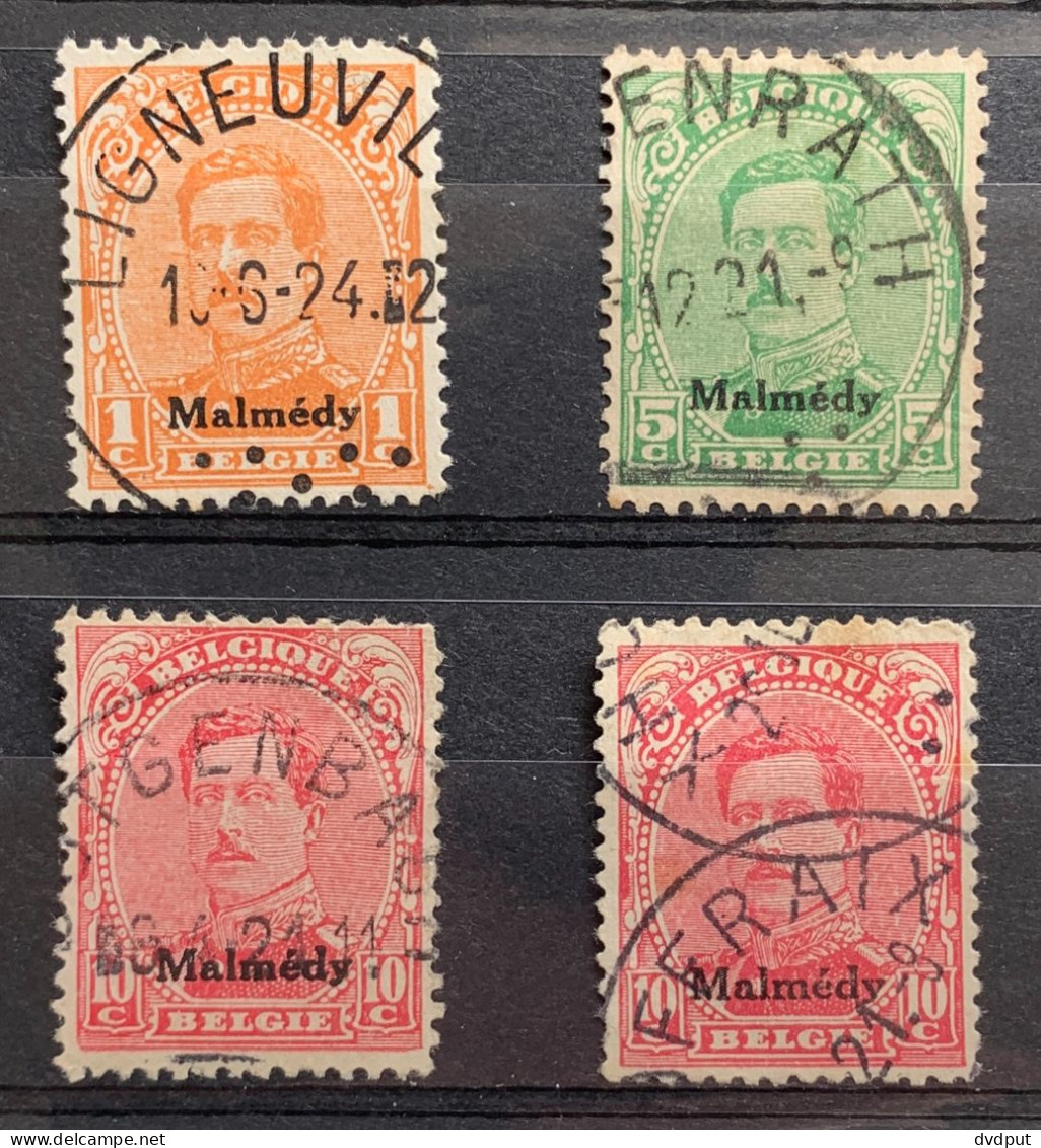 België, 1920, OC62+65+66, Gestempeld - OC55/105 Eupen & Malmédy